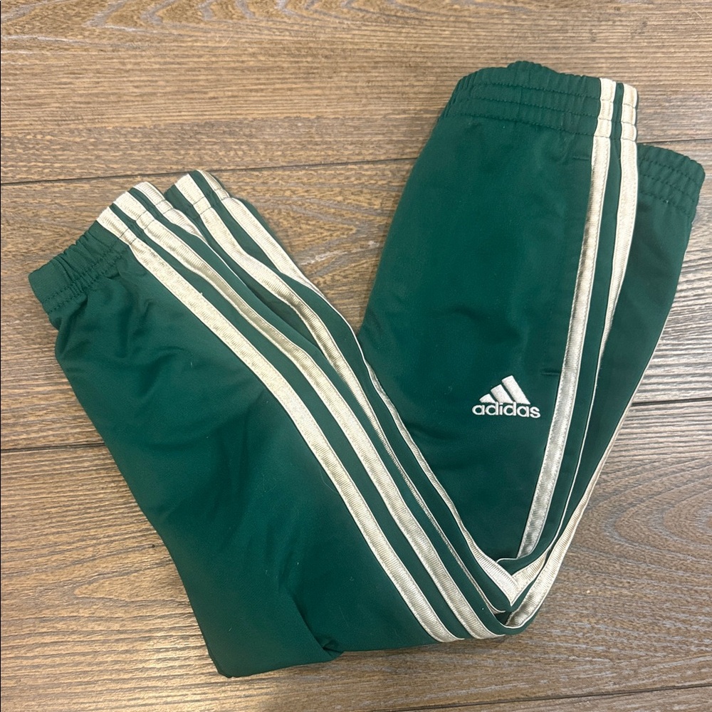ADIDAS Green Track Pants Size 4 unisex